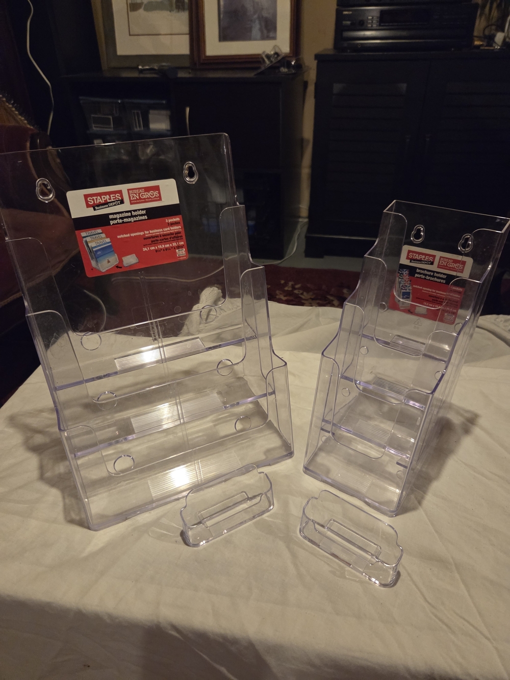 Staples Clear Acrylic Brochure & Literature Holders
